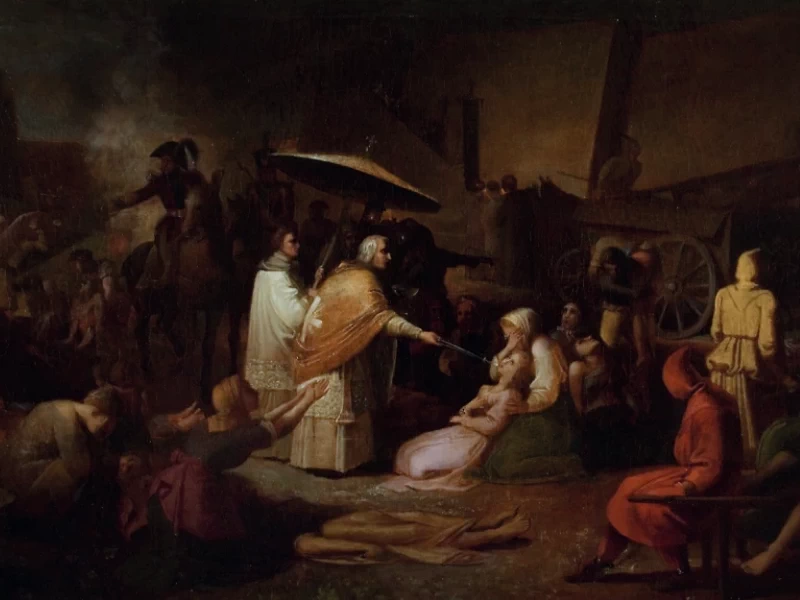 1793-Pietro Paolo Caruana - La piaga del 1813 - MUZA, Valletta